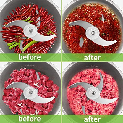 Silver Crust Electric Chopper & Meat Grinder