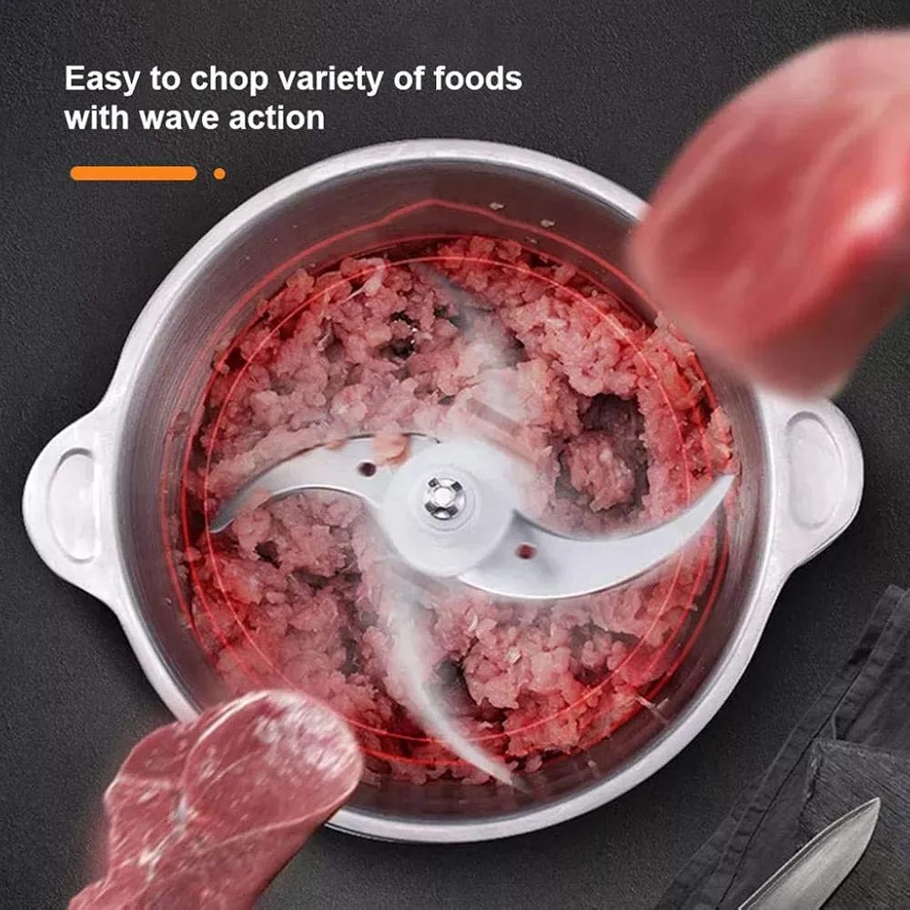 Silver Crust Electric Chopper & Meat Grinder