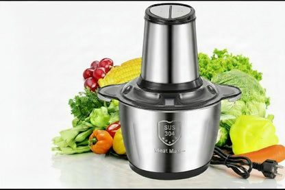 Silver Crust Electric Chopper & Meat Grinder